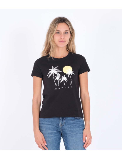 imagem de T-shirt Senhora Eclipse Classic Crew Caviar2