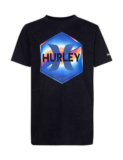 imagem de T-shirt Rapaz Hrlb Gradient Hex Preto1