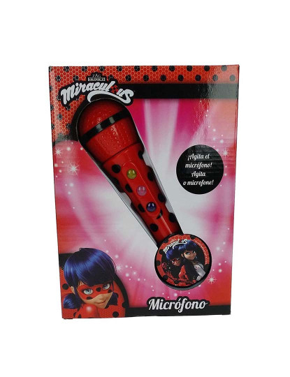 imagem de Microfone para Karaoke Lady Bug Vermelho2