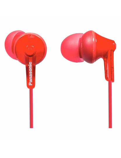 imagem de Auriculares Panasonic RPHJE125ER * Vermelho1