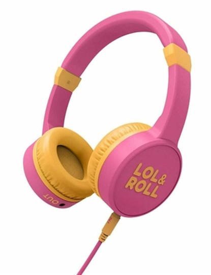 imagem de Auriculares com microfone Energy Sistem Lol&Roll Pop Kids Cor de Rosa1