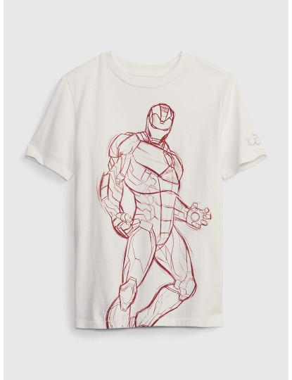 imagem de T-shirt Manga Curta Rapaz Branco1