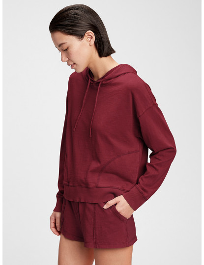 imagem de Sweatshirt com Capuz Senhora Vermelho1