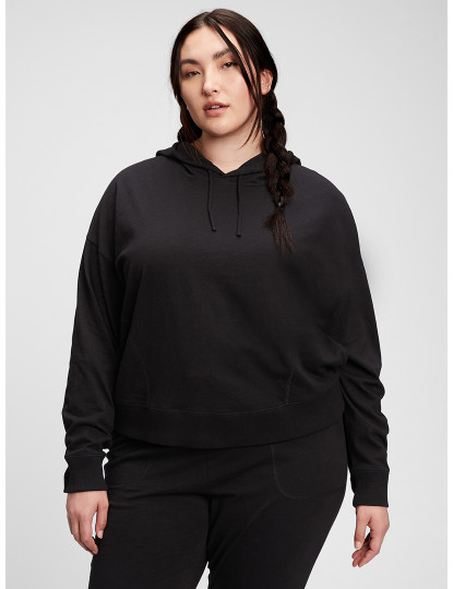 imagem de Sweatshirt com Capuz Senhora Preto1