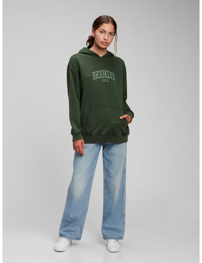 imagem de Sweatshirt com Capuz Rapariga Verde1