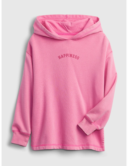 imagem de Sweatshirt com Capuz Rapariga Rosa1