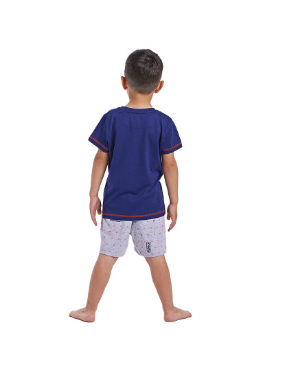 imagem de Pijama manga curta casual Menino azul marinho acinzentado4