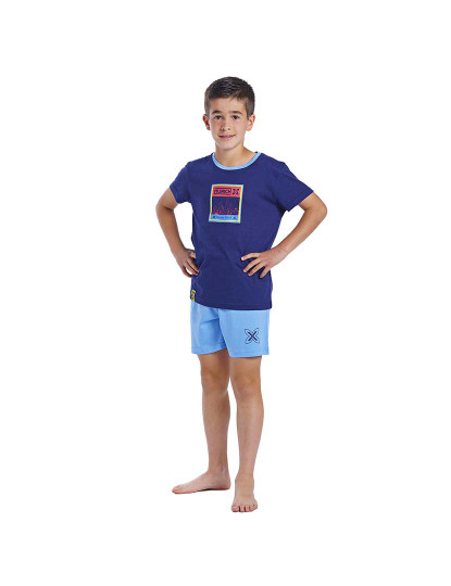 imagem de Pijama manga curta Boy's Fun Menino Azul marinho2