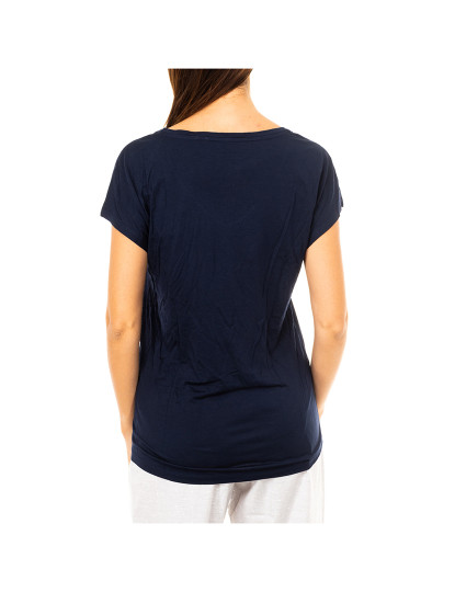 imagem de T-shirt Senhora azul marinho3