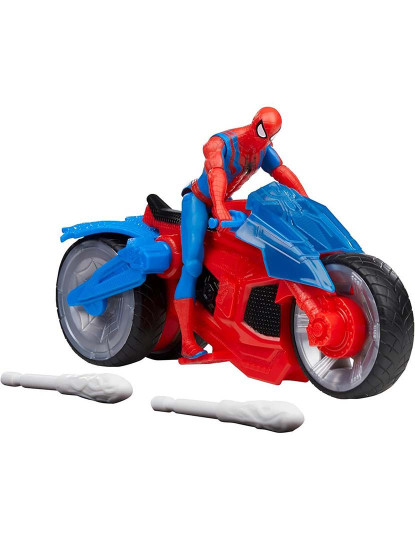 imagem de Spiderman Figura 10Cm E Moto Lança-Teias F68995L02