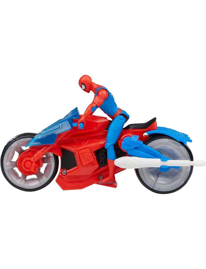 imagem de Spiderman Figura 10Cm E Moto Lança-Teias F68995L04