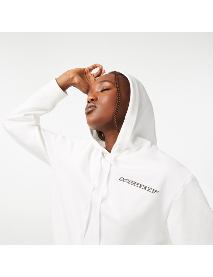 imagem de Sweatshirt Com Capuz Para Mulher. Branco3