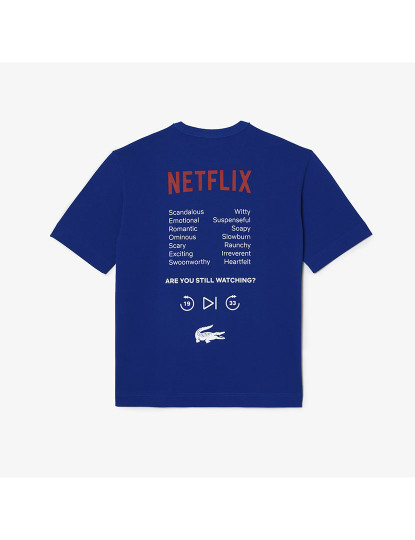 imagem de T-Shirt Unissexo Lacoste X Netflix Cobalto2