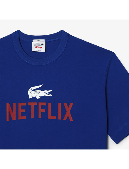 imagem de T-Shirt Unissexo Lacoste X Netflix Cobalto4