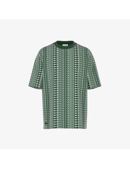 imagem de T-Shirt Unissexo Lacoste X Netflix Verde Branco1