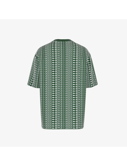 imagem de T-Shirt Unissexo Lacoste X Netflix Verde Branco2