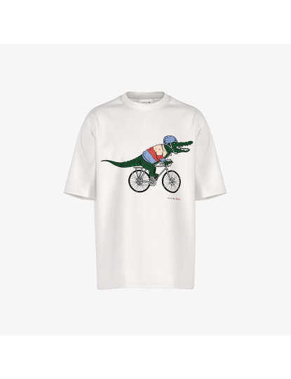 imagem de T-Shirt De Homem Lacoste X Netflix Sex Education Ecru1