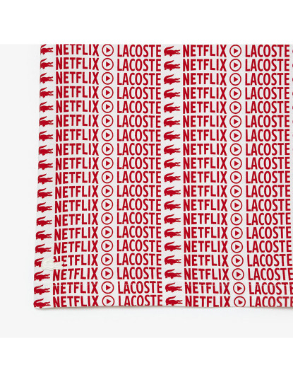 imagem de T-Shirt Unissexo Lacoste X Netflix Ecru3