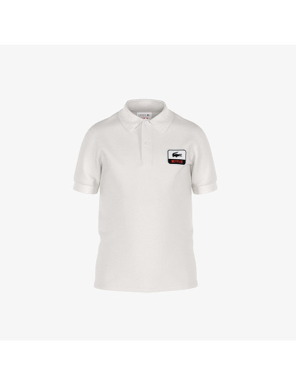 imagem de Polo De Criança Unissexo Lacoste X Netflix Ecru1