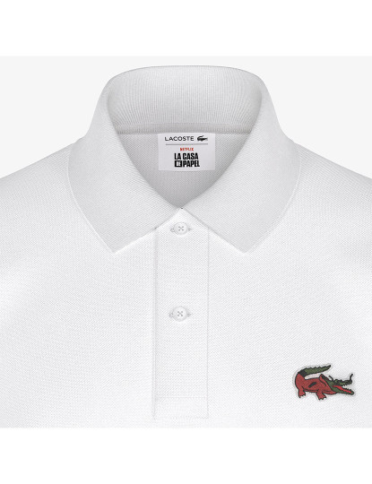 imagem de Polo De Homem Lacoste X Netflix Money Heist Branco4