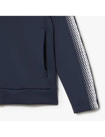 imagem de Sweatshirt De Homem Lacoste X Daniil Medvedev Azul Noite Branco4