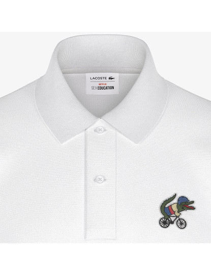 imagem de Polo De Homem Lacoste X Netflix Sex Education Branco2