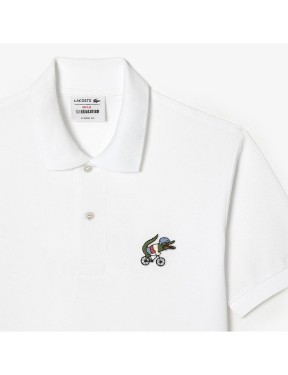 imagem de Polo De Homem Lacoste X Netflix Sex Education Branco3