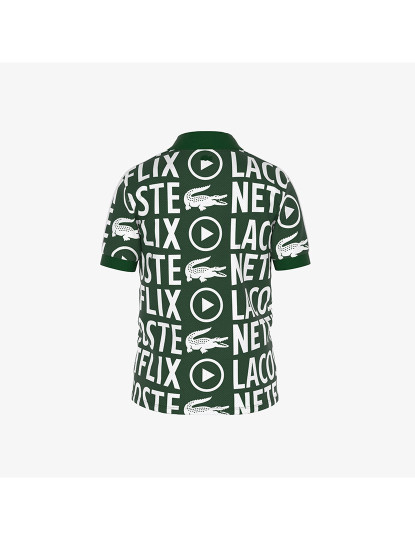 imagem de Polo De Criança Unissexo Lacoste X Netflix Branco Verde3