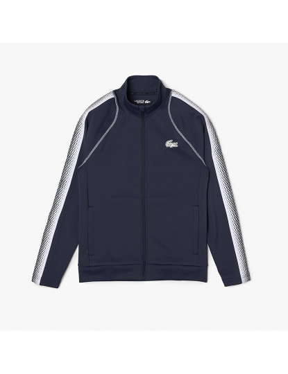 imagem de Sweatshirt De Homem Lacoste X Daniil Medvedev Azul Noite Branco1