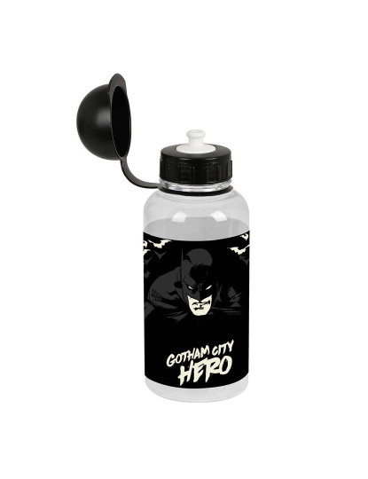 imagem de Garrafa de água Batman Hero Preto PVC 500 ml1