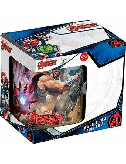 imagem de Caneca The Avengers Infinity Branco Cerâmica Vermelho 350 ml3