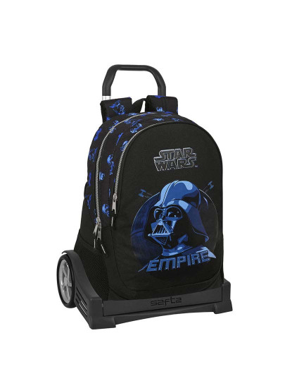 imagem de Mochila Escolar com Rodas Star Wars Digital escape Preto2