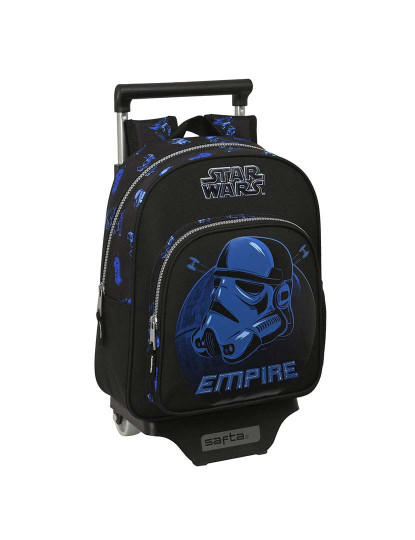 imagem de Mochila Escolar com Rodas Star Wars Digital escape Preto1