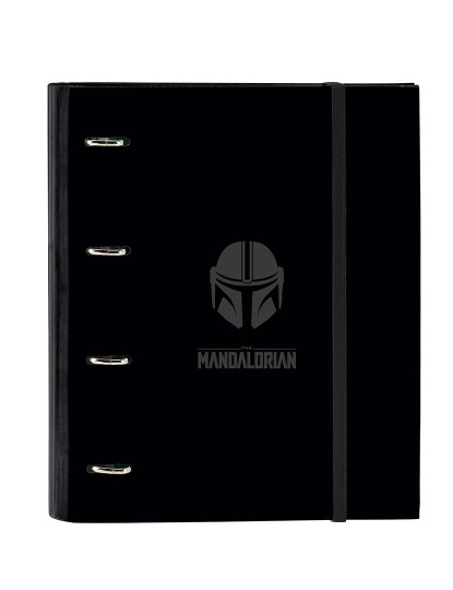 imagem de Capa Arquivo Com Argolas The Mandalorian Preto A42