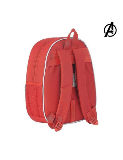 imagem de Mochila Infantil 3D The Avengers Vermelho4