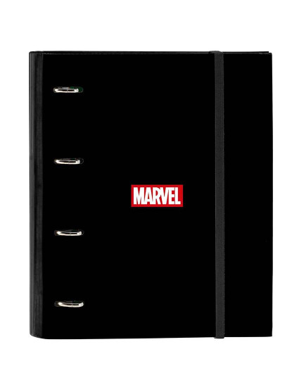 imagem de Capa Arquivo Com Argolas Marvel Preto A41