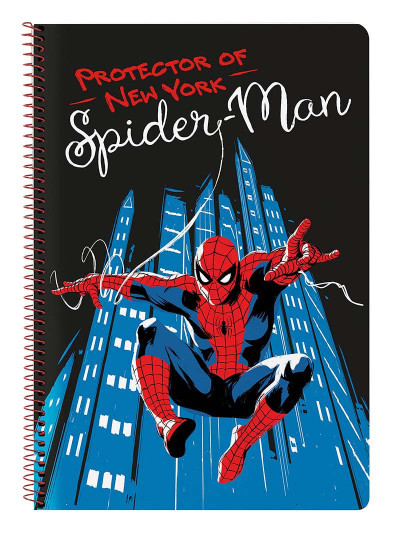 imagem de Caderno Spiderman Hero Preto A4 80 Folhas1