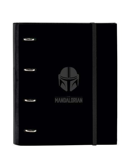 imagem de Capa Arquivo Com Argolas The Mandalorian Preto A41