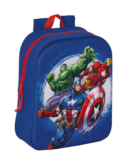 imagem de Mochila Escolar The Avengers 3D Azul Marinho1