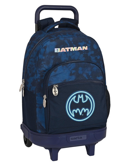 imagem de Mochila escolar com rodas Batman Legendary Azul marinho 33 x 45 x 22 cm1