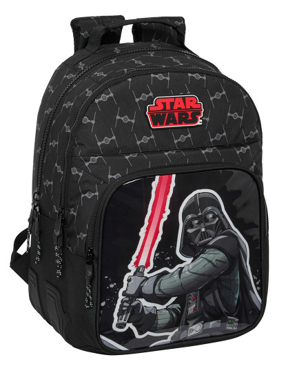 imagem de Mochila escolar Star Wars O lutador Preto 32 x 42 x 15 cm1