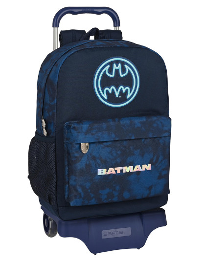 imagem de Mochila escolar com rodas Batman Legendary Azul marinho 30 x 43 x 14 cm1