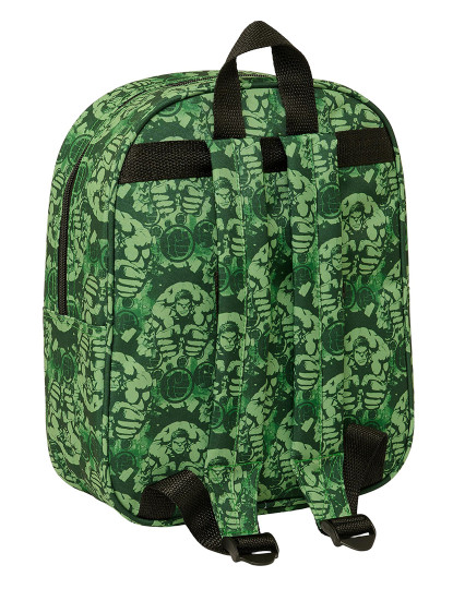 imagem de Mochila escolar Hulk Preto Verde 22 x 27 x 10 cm Modelo 3D2