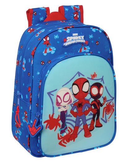 imagem de Mochila Escolar Homem-Aranha Azul 26 x 34 x 11 cm1