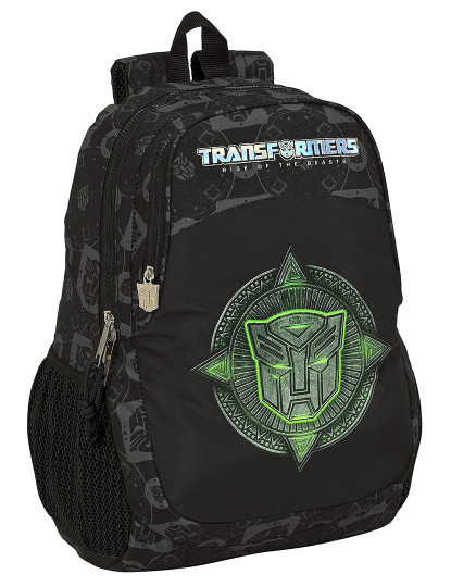 imagem de Mochila escolar Transformers preta 32 x 44 x 16 cm1