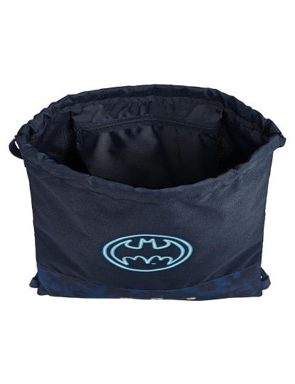 imagem de Mochila com Cordas Batman Legendary Azul Marinho 35 x 40 x 1 cm4