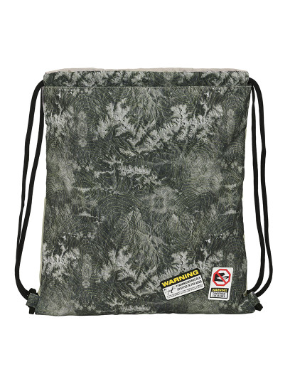 imagem de Mochila com cordas Jurassic World Warning Cinza 35 x 40 x 1 cm2