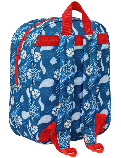 imagem de Mochila escolar Homem-Aranha Vermelho Azul Marinho 22 x 27 x 10 cm Modelo 3D2