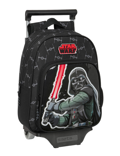 imagem de Mochila escolar com rodas Star Wars The Fighter Preto 27 x 33 x 10 cm1