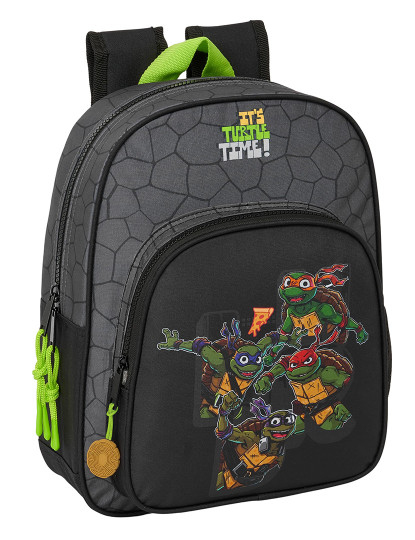 imagem de Mochila escolar Teenage Mutant Ninja Turtles preto cinza 27 x 33 x 10 cm1